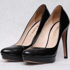 Prada Patent Leather Black Heels